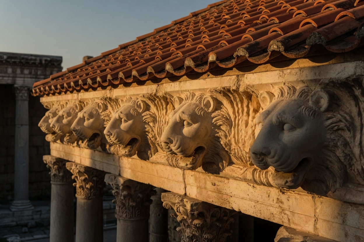 Lion spouts